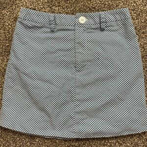 Tilly’s Sky & Sparrow Blue & White Houndstooth Mini Skirt | XS